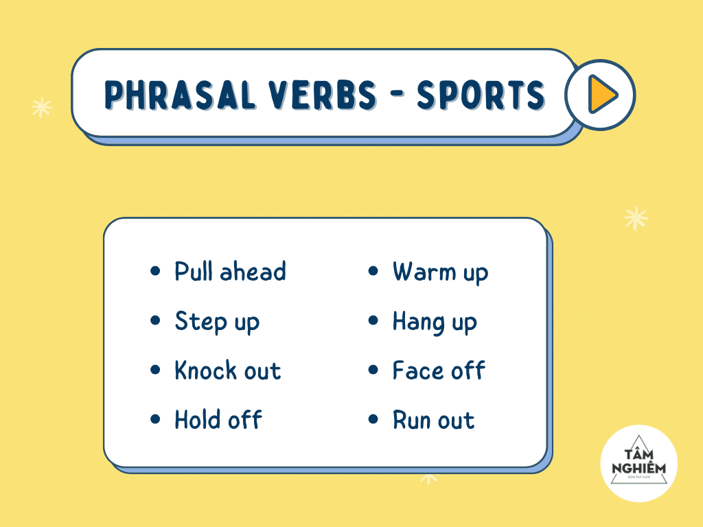 Một số phrasal verb khác chủ đề thể dục thể thao